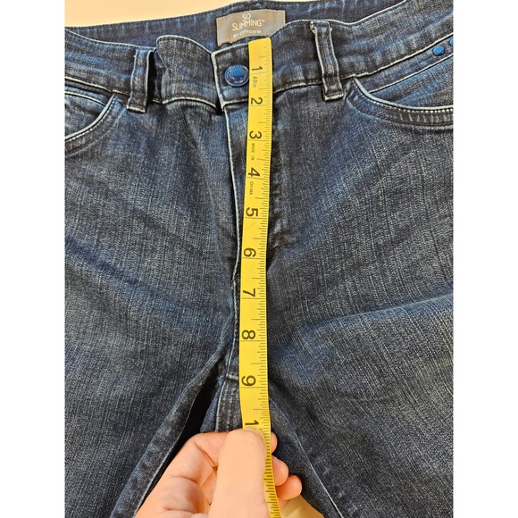 So slimming by chicos size 0.5 blue jeans ( USA 6) career casual EUC - Picture 8 of 8